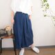 ◇linen gaucho pants_blueの画像