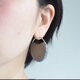 Flat【レザーピアス/イヤリング】"gray"の画像