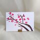 桜　イラスト　ポストカード　3枚セット 春　癒し　ナチュラル　アート　naturako　の画像