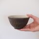 【再販】しのぎ黒茶碗・小の画像