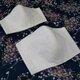 【夏マスク】★立体布マスク～ノーズワイヤー入り～【コットンレース＆ダブルガーゼ(花柄刺繍レース)】Ｌサイズ★の画像