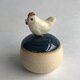陶のハコ・手のり小鳥「にわとり」