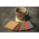 【2個セット】色が選べる レザーコースター 全7色　おうちやオフィスでのカフェタイムに。の画像