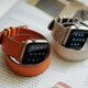 【新作】高級革使用のApple Watchベルト　2重巻きタイプ　時計ベルト オレンジ　レザー　腕時計　革ベルト　皮　革の画像
