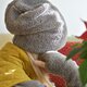 冬ごもり☆ふわもこシープボア キャップ 帽子 ニット帽 モカ グレイ ブラウンの画像