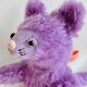 シャトン・レザン　子猫のぬいぐるみ　プレゼント　ギフト　ねこ　こねこ　紫の画像