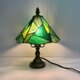 「色彩緑のランプ」緑のステンドグラス　グリーン