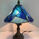 「色彩青のランプ」青のステンドグラス　ブルーのランプの画像