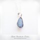 〚 gemstone 〛sv925 simple opal tablet pendantの画像