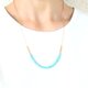 turquoise＆gold necklaceの画像
