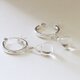 Silver925 朝露のフープピアス クリスタルAAA --Morning dew--の画像