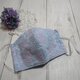 ★素敵あじさい柄刺繍マスク・立体大人サイズ★の画像