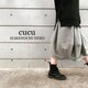 新作 手作りの魅力。立体シルエットぽわんとスカート。 リネン ロングスカート ウエストゴム 冬の画像