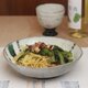 陶器 【織部+粉引幾何学模様丸鉢大】Ｈ140の画像