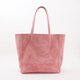 cowleather machi L tote（フューシャ）/牛革/伊タンニン/T049の画像