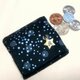 BOX型コインケース　シルバーラメ　ドット　星モチーフ　の画像
