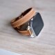 新作　高級革使用のApple Watchベルト　時計ベルト 　トゴレザー　　ゴールド色　腕時計　革ベルト　皮　革の画像