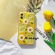 夏の花♡押しフルーツ　レモン✨ドライフルーツ スマホケース✨ハンドメイド