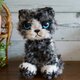 編みぐるみ　猫のカタチのねこぐるみ　ワイルド感250%のBenちゃんの画像