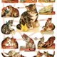 ドイツ製クロモス 猫と黄色い蝶 ラメなし　DA-CH129（Made in Germany)の画像