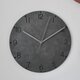 古塗装のモルタル掛け時計（チャコールグレーベース×シルバーグレー）【受注生産】の画像