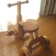 木製三輪車の画像