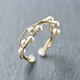 size:L Ring/Ear cuff ２way 14kgf Swarovski Pearl Twist Ringの画像