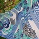 ちゅらりの注染手ぬぐい  【流水】の画像