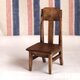 ドール用椅子（色：エボニー）2020SMR　LN.20230432　1/12ミニチュア家具の画像