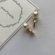 ソフトタッチ痛みなくしっかりとホールドのイヤリング！basic pearls earringsの画像