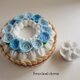 【SALE】《直径13㎝》Something blue wreath ＆ bouquetの画像