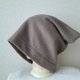 魅せる帽子☆【受注製作】ゆるゆるかなり大きめ!!2wayワッチキャップ～モスグリーン