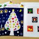 クリスマスホリデーカード3枚組(封筒、シール5枚付き)の画像