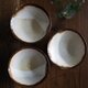 耐熱中皿 /縁茶×白 耐熱オーブン皿 グラタン皿の画像