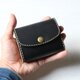 【受注生産品】小さい三つ折り財布 ～栃木ブラックサドル×栃木ヌメ～の画像