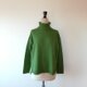 【再再再…販♡】ふっくらあたたかウール混タートルネックプルオーバー  リーフグリーン