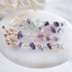 handahófi multi fluorite earring：マルチフローライト　ロングピアス・イヤリング　天然石の画像