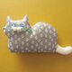 再販  >> " Stickitten" kitten loaf USAコットン／Flower フラワーの画像
