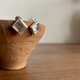 rutilated quartz (silver)ピアスの画像