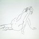 ペンによる裸婦素描(額無し）その２の画像
