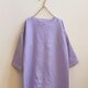 リネンのワンピースラベンダー　リネン100%