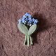 ブローチ ワスレナグサ