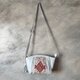 期間限定価格☆日本から配送☆ ヴィンテージ　キリム　ちょっとおでかけ ショルダーバッグ ＊白 red diamondの画像