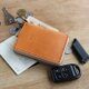 キーケース T-6 ver5 【キャメル】レザー 免許証 スマートキー 車関連全部収納できるキーホルダー【受注生産14日前後】の画像