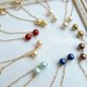 9色★コットンパールのシンプルゆらゆらイヤリング (ピアス)の画像