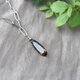 Oval Chain Pendant（スモーキークォーツ）の画像