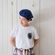 【すぐのお届け♪】花の手刺繍　半袖Tシャツの画像