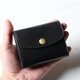 【受注生産品】小さい三つ折り財布 ～栃木ブラックサドル オールブラック～の画像