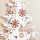 クリスマスツリー【ツリー込み・スノーホワイト】おしゃれ大人モダン北欧壁掛け飾りオーナメントの画像