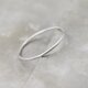 つや消し シルバープレーンリング 0.8mm幅 マット｜SILVER RING｜878
